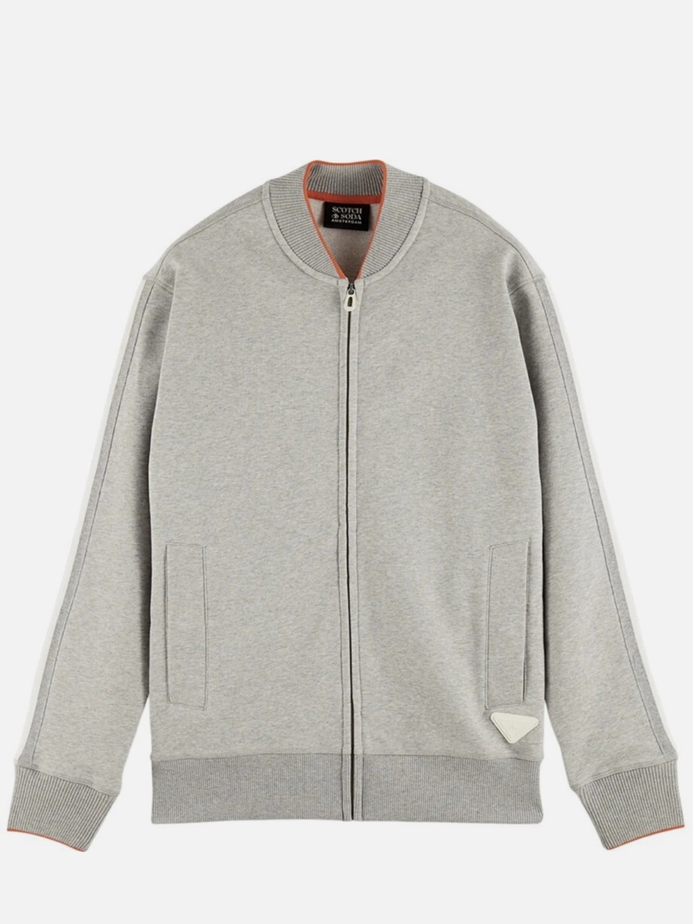 Scotch & Soda Zip Bomber Sweater Sweatshirt Gray XXL